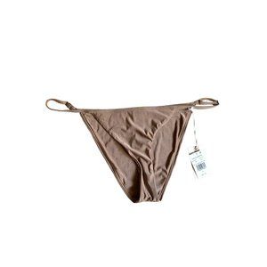 NWT Good American Brown Bikini Botton Sz 4